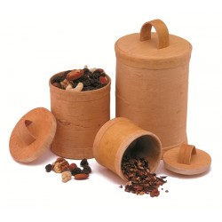 Boîte à épices écorce de bouleau lot de 3