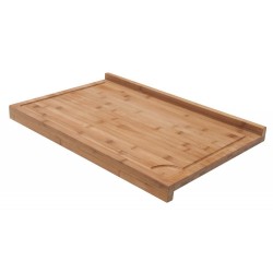 Planche de travail en bambou grand modèle avec rebord