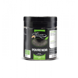 Poivre noir BIO en grain pot 30g - Spices - DELICATESSEN