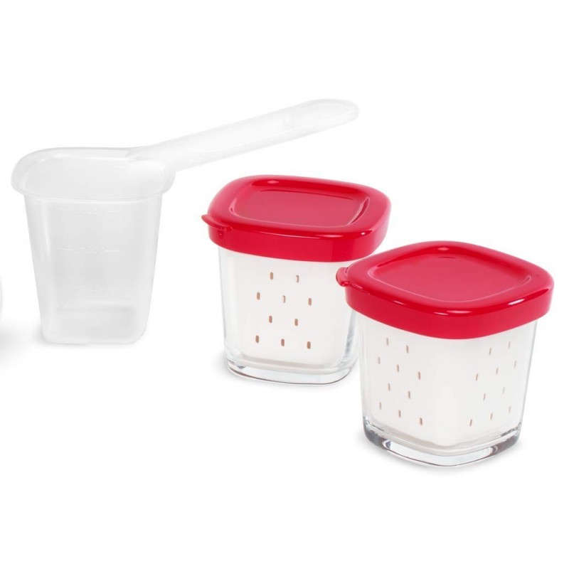 Lot de 6 pots de rechange en verre pour yaourtière SEB Multi Délices