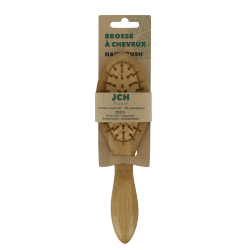 Brosse à picots en bois de bambou et son coussin hévéa