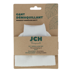 Gant démaquillant 100% microfibre. Démaquillage à l'eau