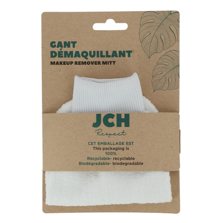 Gant démaquillant 100% microfibre. Démaquillage à l'eau