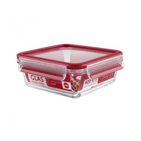 Boite Alimentaire carrée en verre 0.95 L