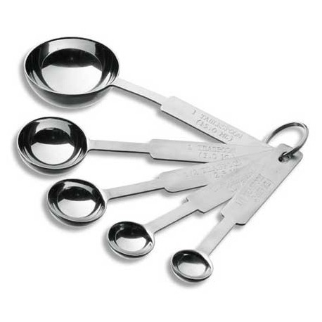 Ensemble de 5 cuillères en inox 18/10 de qualité pour tout doser