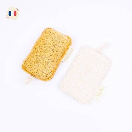 Eponge lavable Coton Bio et Loofah