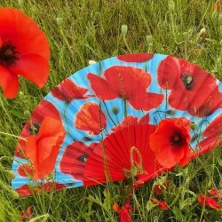 Eventail Coquelicot