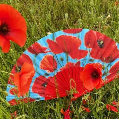 Eventail Coquelicot