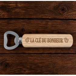 Décapsuleur en bois gravé – Chti Bouchons