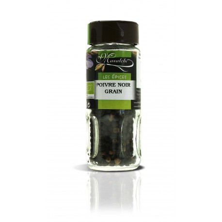 Poivre noir Bio en grains - 45 gr